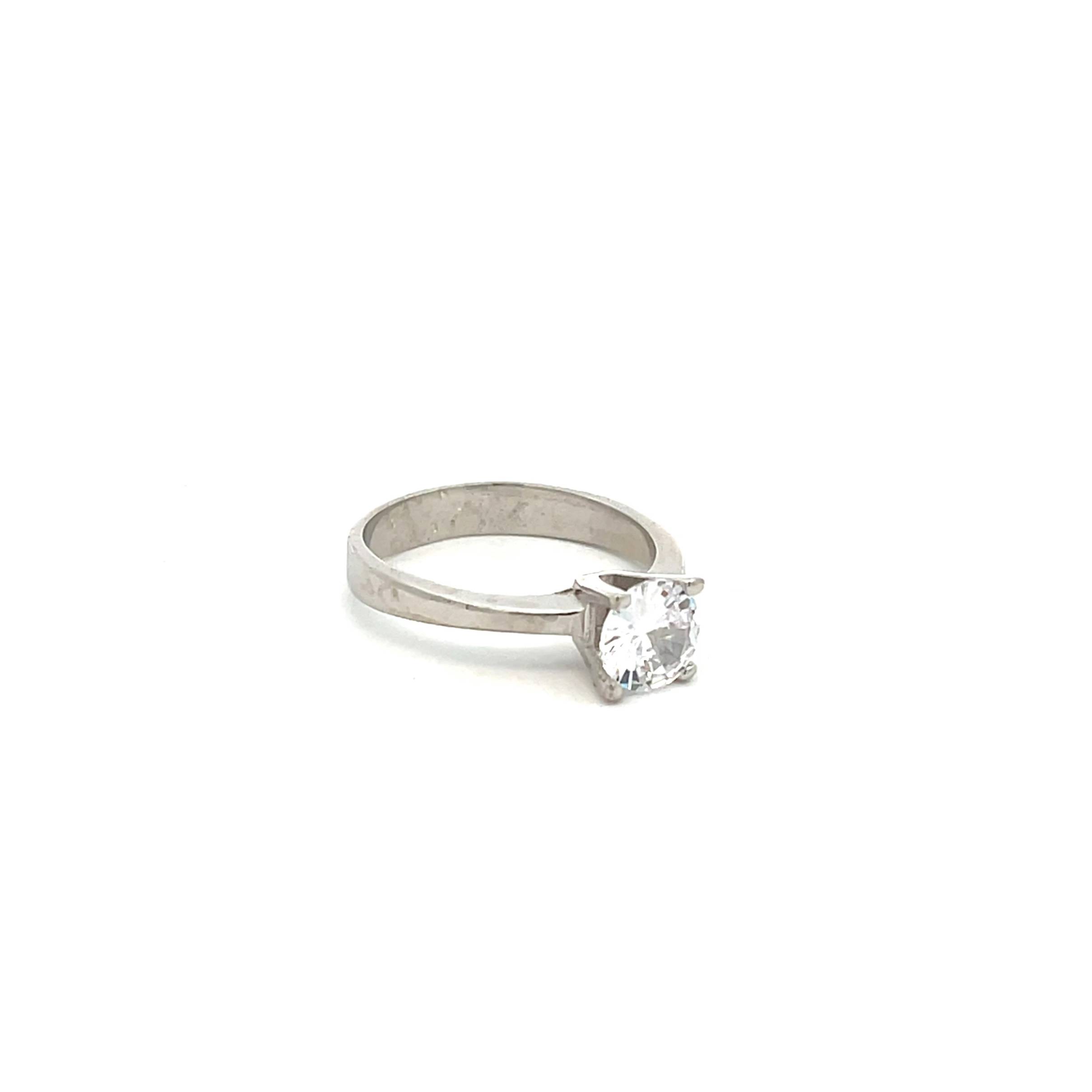 Solitario de plata