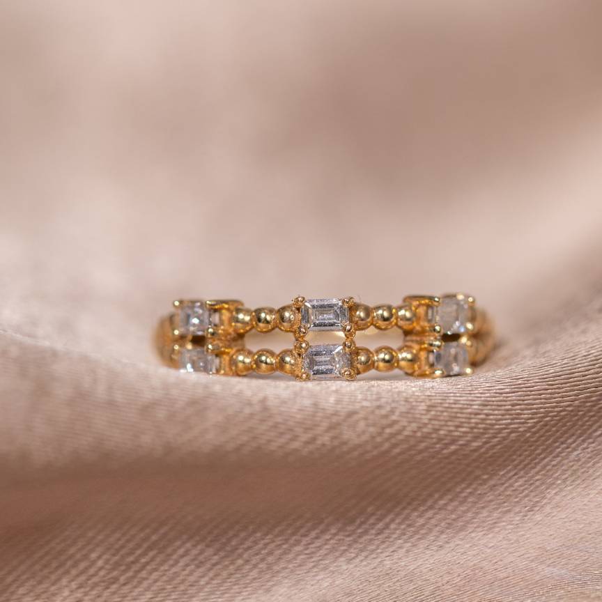 Diamantes baguette